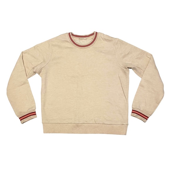Marine Layer Anytime Crewneck Sweatshirt in‎ Oatmeal Size S - Picture 1 of 6